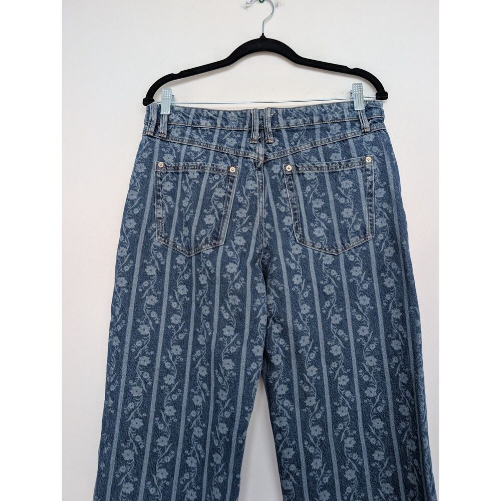 We the Free FP Tennessee Low Rise Boyfriend Jeans Sz 29 Faded Floral Stripe - Picture 13 of 16